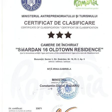 Smardan 16 Oldtown Residence 부쿠레슈티 외부 사진